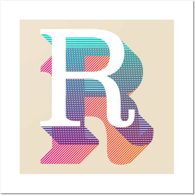 Letter R Wall Art by MplusC